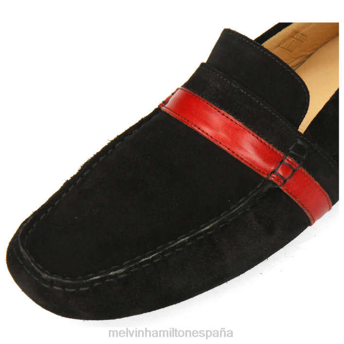 Nelson 6 hombres Melvin & Hamilton negro JRT4313 mocasines