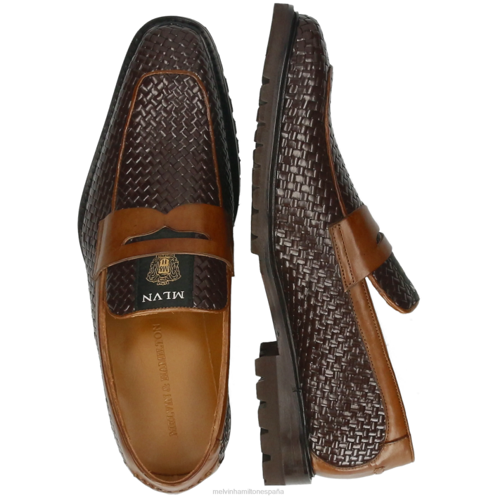 carlos 5 hombres Melvin & Hamilton marrón JRT4280 mocasines