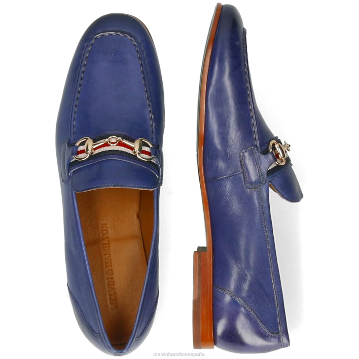 cliva 16 hombres Melvin & Hamilton azul JRT4257 mocasines