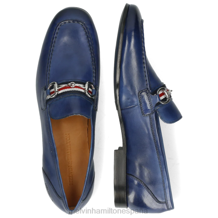 cliva 16 hombres Melvin & Hamilton azul JRT4285 mocasines