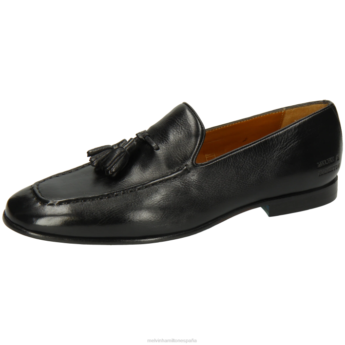 cliva 20 hombres Melvin & Hamilton negro JRT4237 mocasines