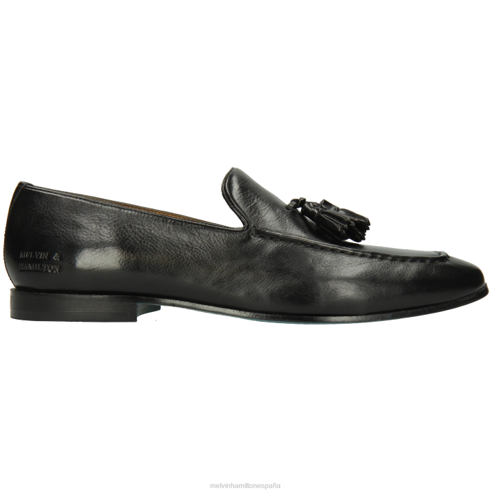 cliva 20 hombres Melvin & Hamilton negro JRT4237 mocasines