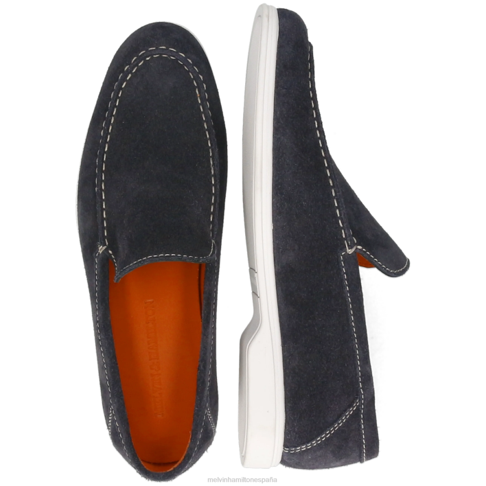conde 24 hombres Melvin & Hamilton azul JRT4249 mocasines