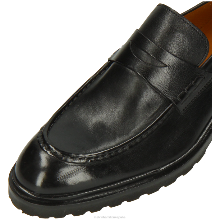 jorge 5 hombres Melvin & Hamilton negro JRT4242 mocasines