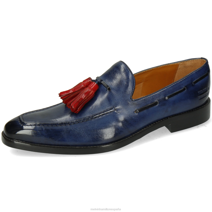 leonardo 1 hombres Melvin & Hamilton azul JRT4296 mocasines