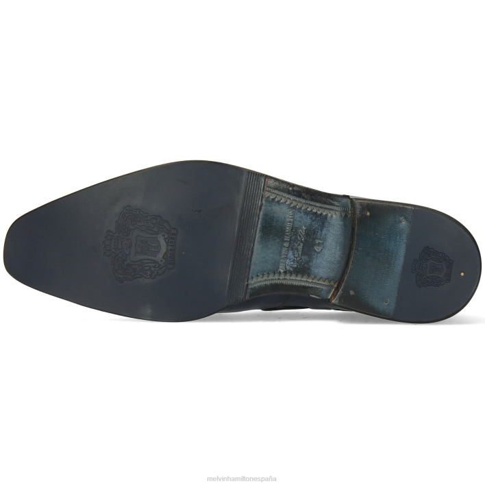 leonardo 1 hombres Melvin & Hamilton azul JRT4296 mocasines