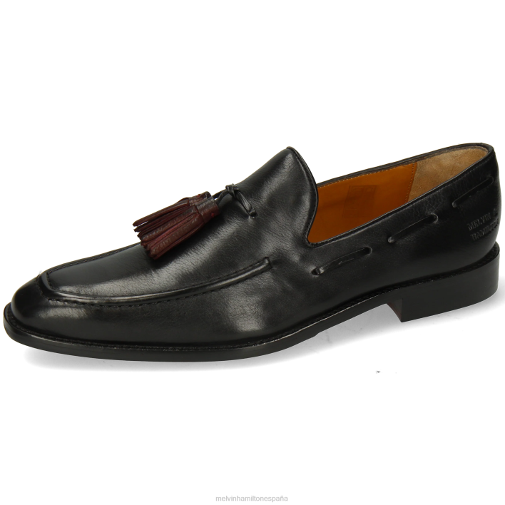 leonardo 1 hombres Melvin & Hamilton negro JRT4297 mocasines