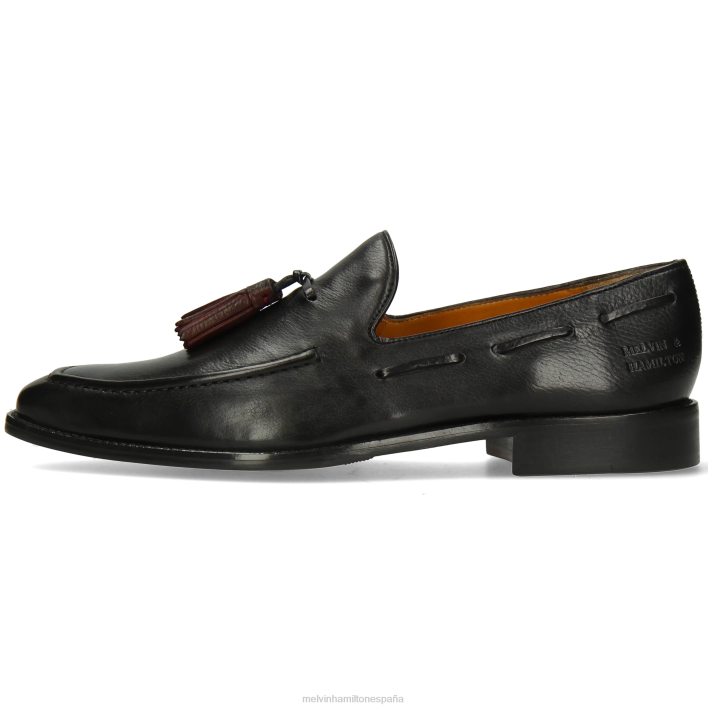 leonardo 1 hombres Melvin & Hamilton negro JRT4297 mocasines