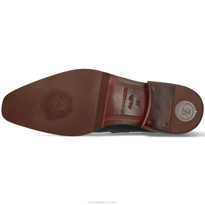 leonardo 1 hombres Melvin & Hamilton negro JRT4297 mocasines