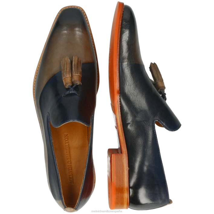 leonardo 24 hombres Melvin & Hamilton gris JRT4244 mocasines