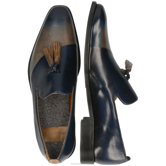 leonardo 24 hombres Melvin & Hamilton gris JRT4275 mocasines