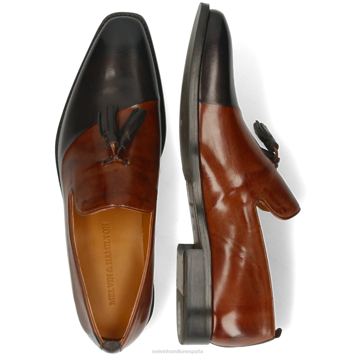 leonardo 24 hombres Melvin & Hamilton marrón JRT4221 mocasines
