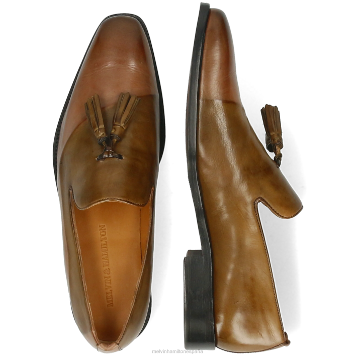 leonardo 24 hombres Melvin & Hamilton marrón JRT4255 mocasines