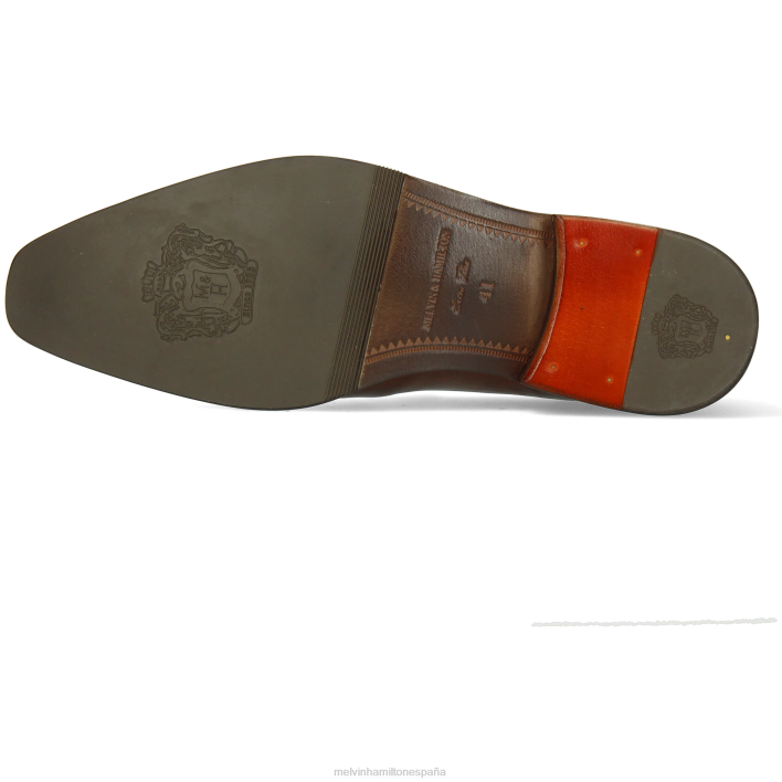 leonardo 24 hombres Melvin & Hamilton marrón JRT4258 mocasines