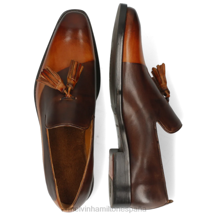 leonardo 24 hombres Melvin & Hamilton marrón JRT4286 mocasines