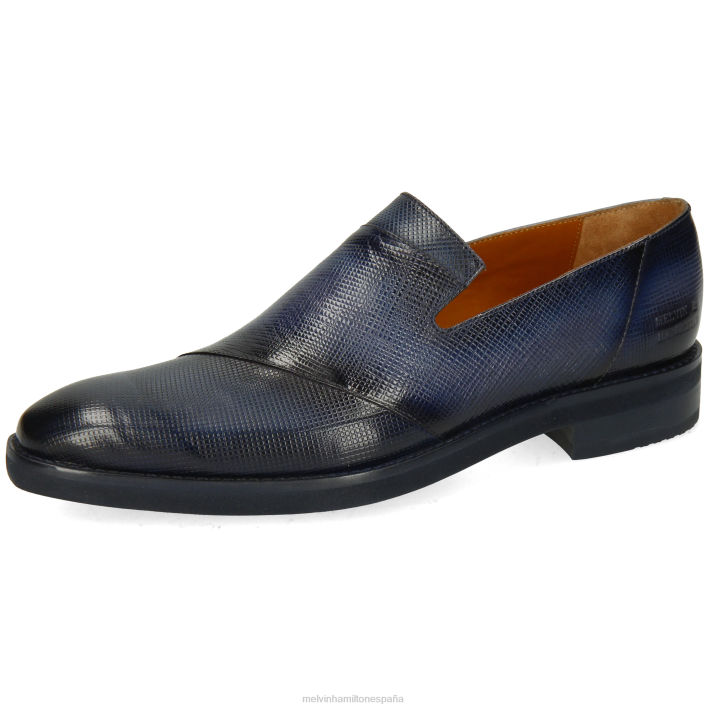 leonardo 28 hombres Melvin & Hamilton azul JRT4274 mocasines