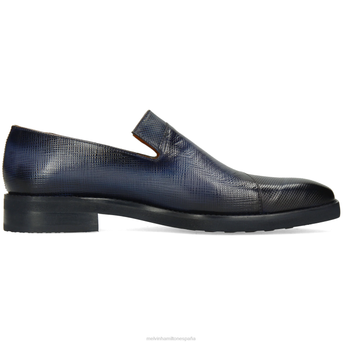 leonardo 28 hombres Melvin & Hamilton azul JRT4274 mocasines