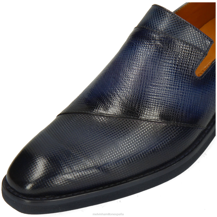 leonardo 28 hombres Melvin & Hamilton azul JRT4274 mocasines