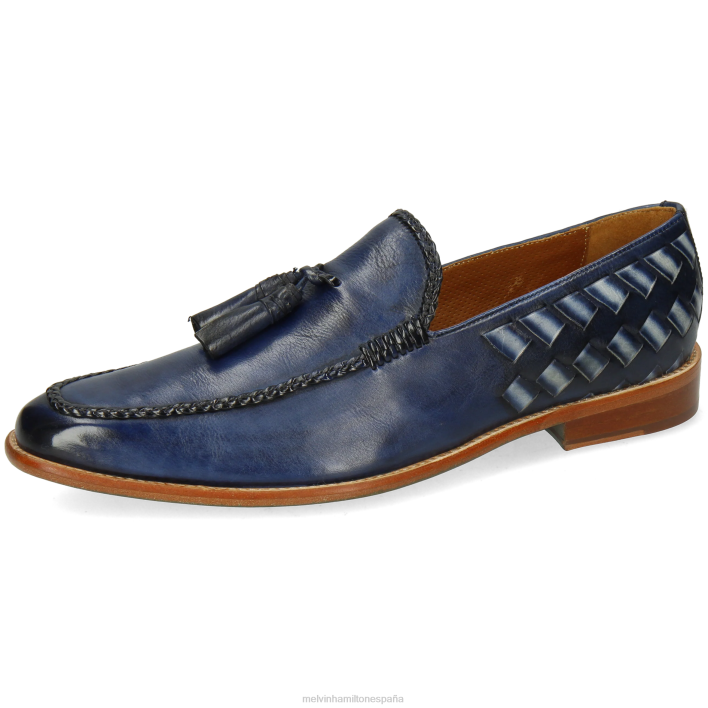 leonardo 32 hombres Melvin & Hamilton azul JRT4301 mocasines
