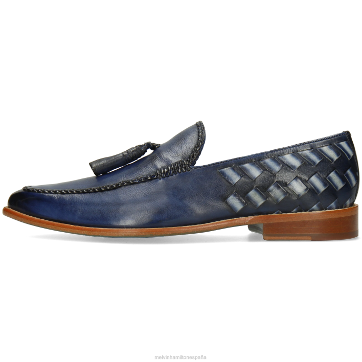 leonardo 32 hombres Melvin & Hamilton azul JRT4301 mocasines