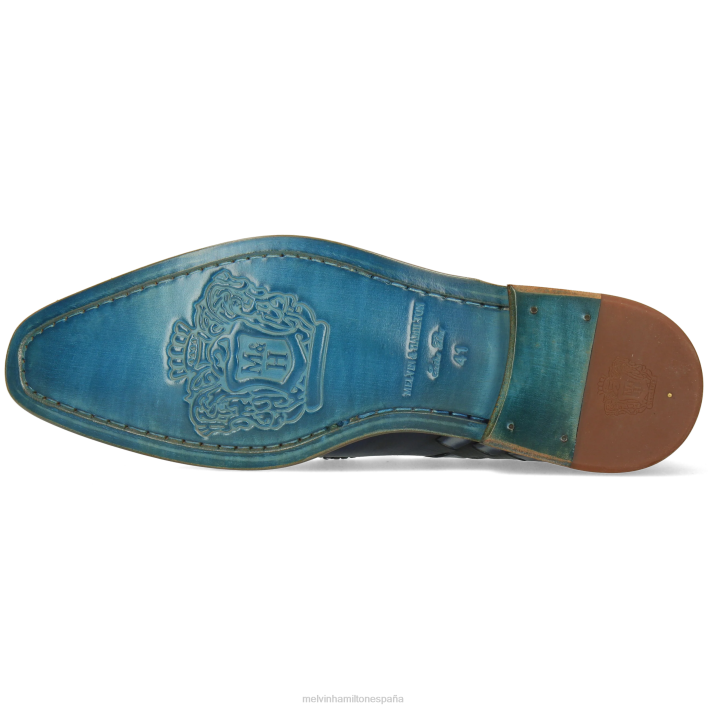 leonardo 32 hombres Melvin & Hamilton azul JRT4301 mocasines