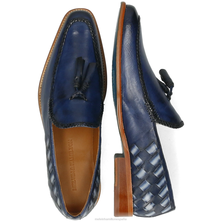 leonardo 32 hombres Melvin & Hamilton azul JRT4301 mocasines