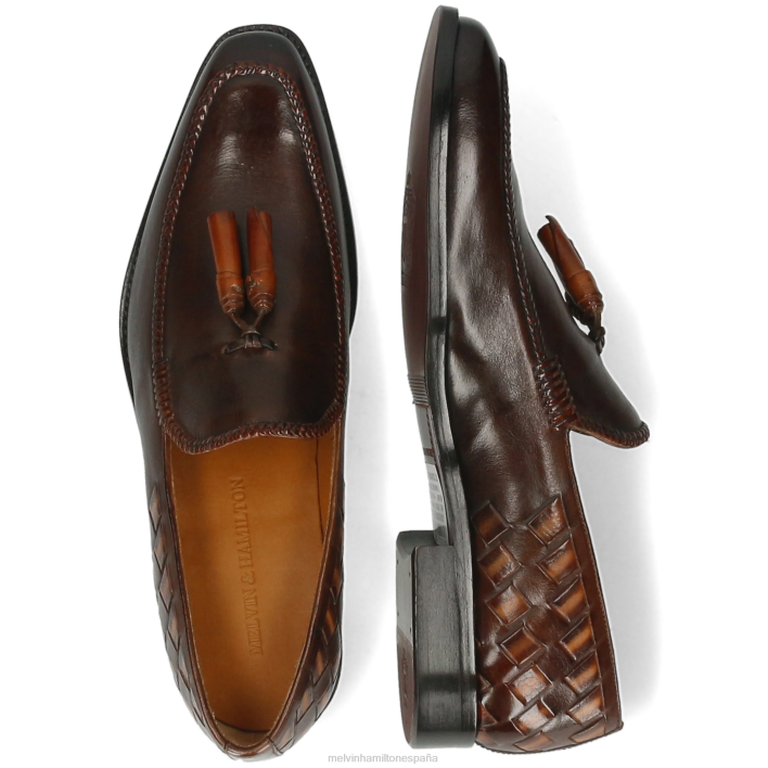 leonardo 32 hombres Melvin & Hamilton marrón JRT4262 mocasines