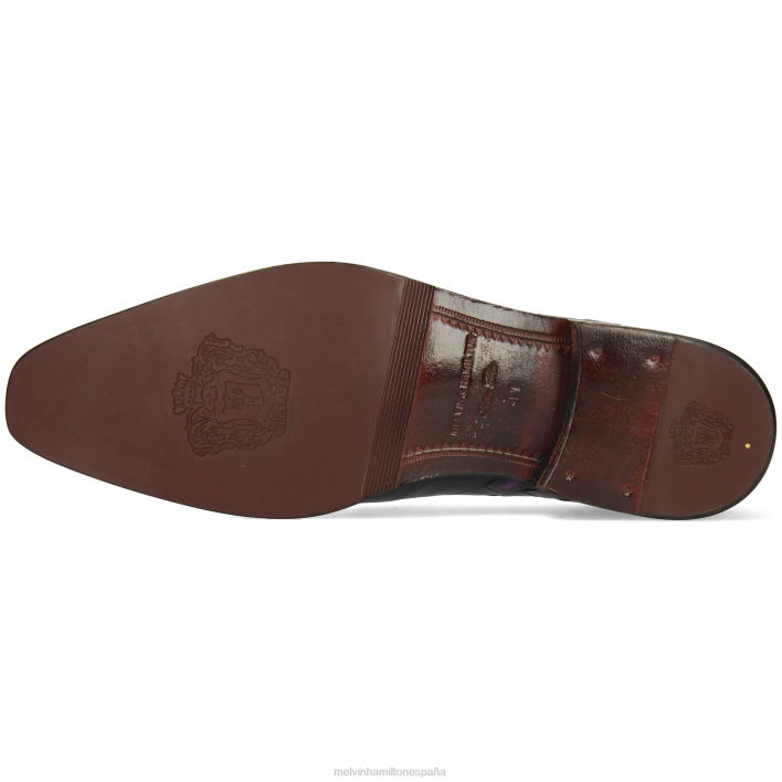 leonardo 32 hombres Melvin & Hamilton púrpura JRT4261 mocasines