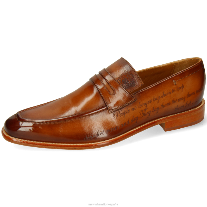 leonardo 37 hombres Melvin & Hamilton marrón JRT4214 mocasines
