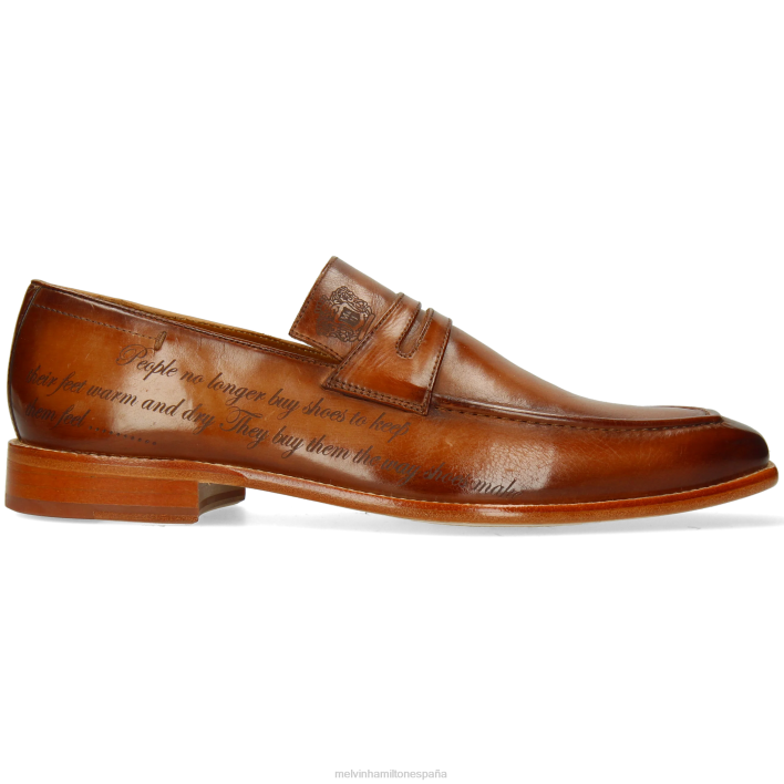 leonardo 37 hombres Melvin & Hamilton marrón JRT4214 mocasines