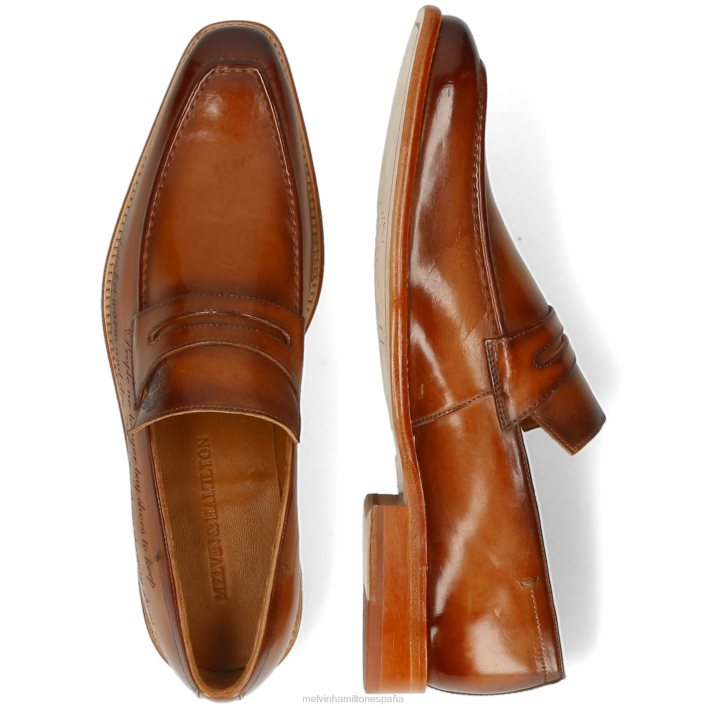 leonardo 37 hombres Melvin & Hamilton marrón JRT4214 mocasines