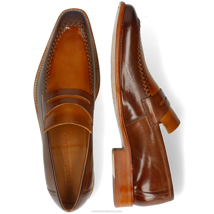 leonardo 41 hombres Melvin & Hamilton marrón JRT4264 mocasines