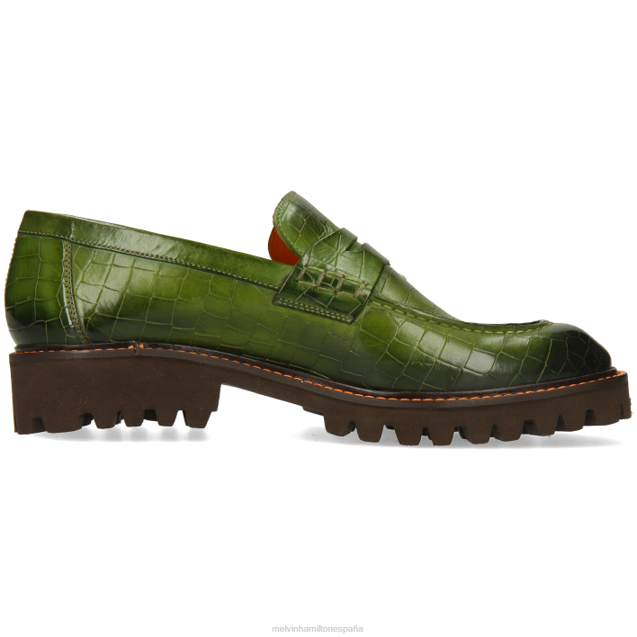 perforar 9 hombres Melvin & Hamilton verde JRT4265 mocasines