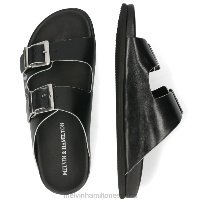 Roberto 10 hombres Melvin & Hamilton negro JRT4719 mulas