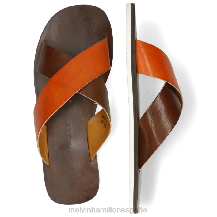 Sam 5 hombres Melvin & Hamilton marrón JRT4741 mulas