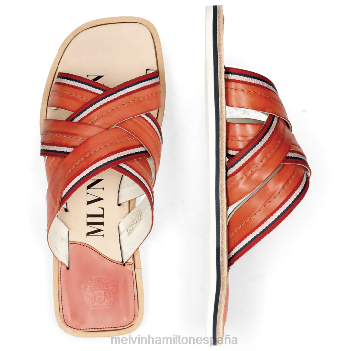 bob 2 hombres Melvin & Hamilton naranja JRT4734 mulas