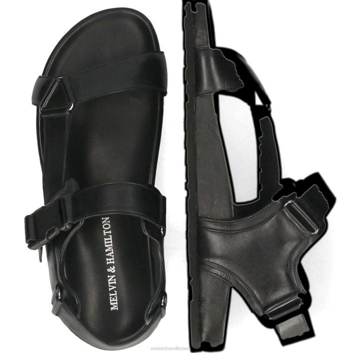 Roberto 22 hombres Melvin & Hamilton negro JRT4752 sandalias