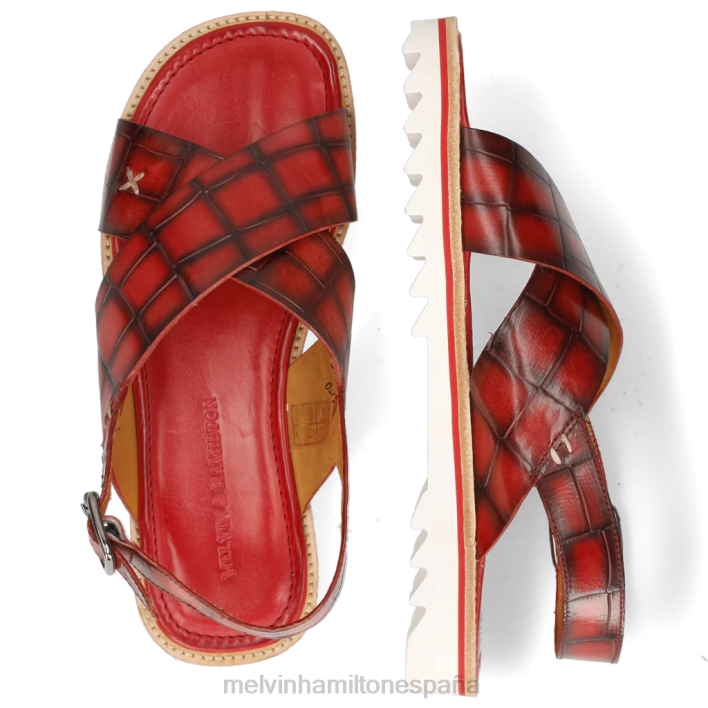 Sam 32 hombres Melvin & Hamilton rojo JRT4758 sandalias