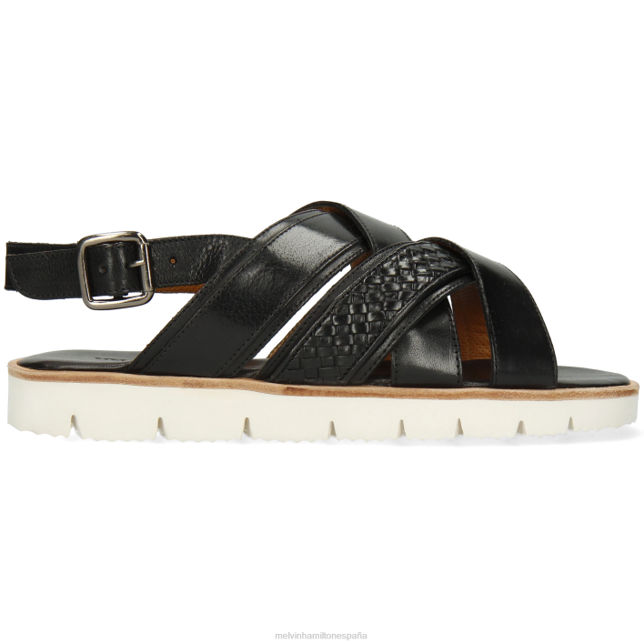 Sam 46 hombres Melvin & Hamilton negro JRT4769 sandalias