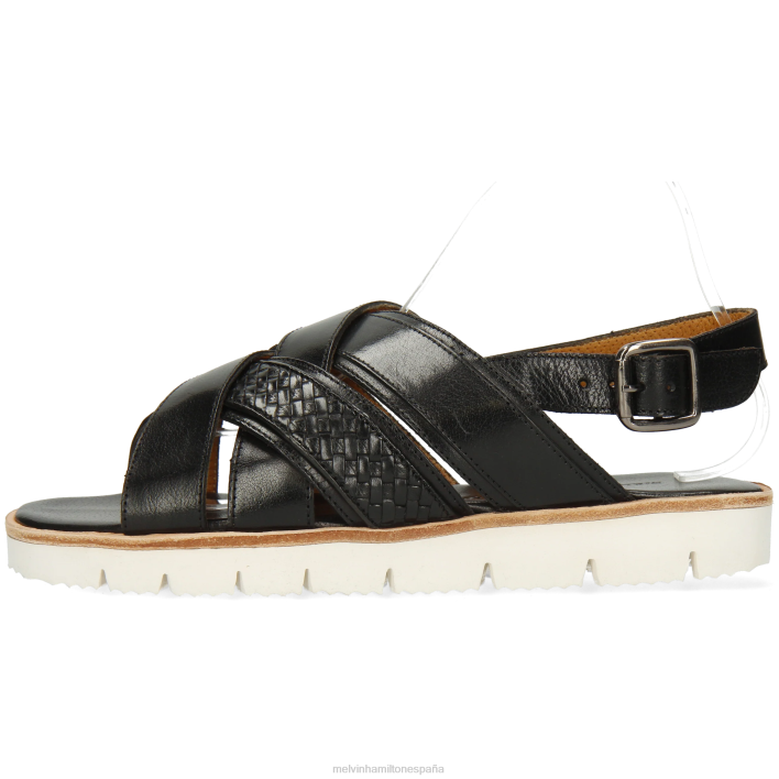 Sam 46 hombres Melvin & Hamilton negro JRT4769 sandalias