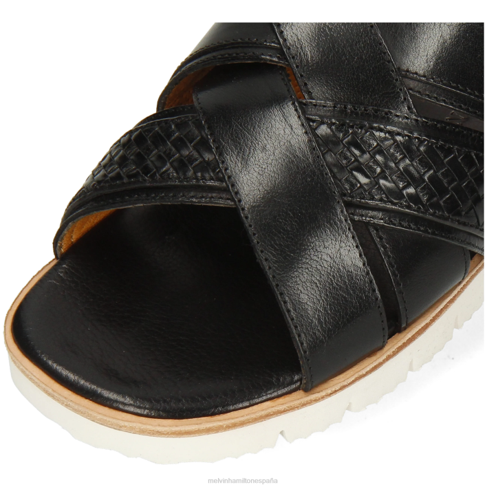 Sam 46 hombres Melvin & Hamilton negro JRT4769 sandalias