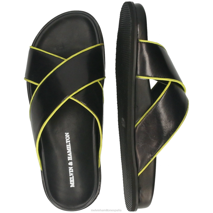 roberto 21 hombres Melvin & Hamilton negro JRT4750 sandalias
