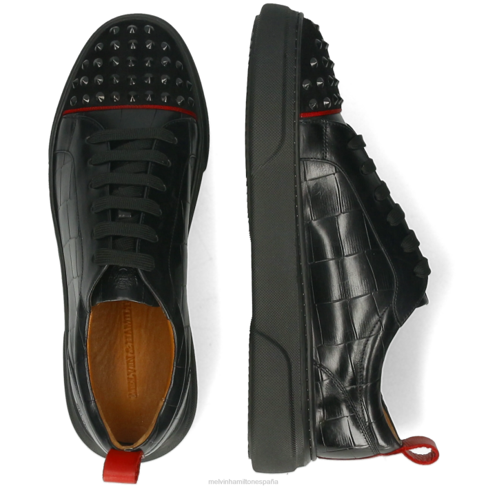 harvey 12 hombres Melvin & Hamilton negro JRT4572 zapatillas