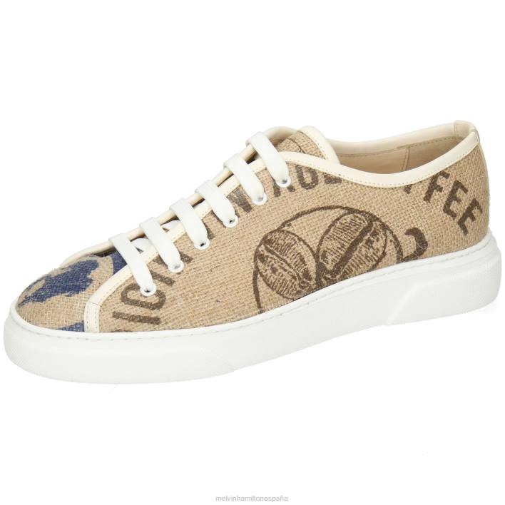 harvey 34 hombres Melvin & Hamilton beige JRT4607 zapatillas