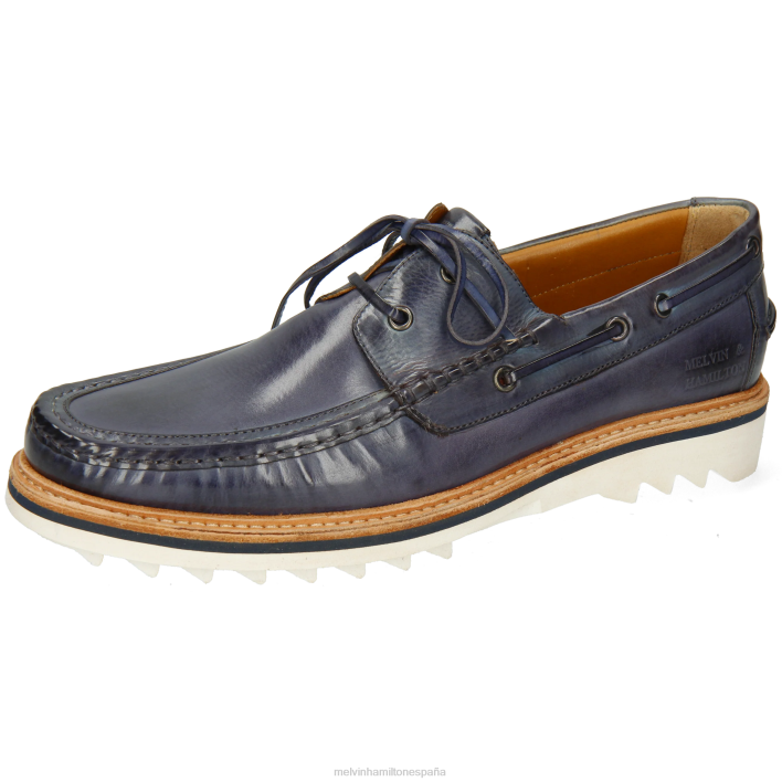 polvo 4 hombres Melvin & Hamilton azul JRT4709 zapatos del barco
