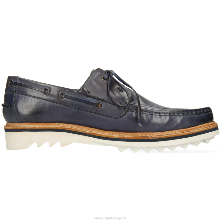 polvo 4 hombres Melvin & Hamilton azul JRT4709 zapatos del barco