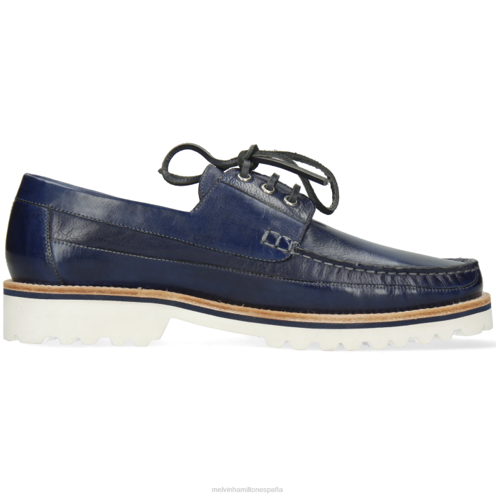 polvo 6 hombres Melvin & Hamilton azul JRT4708 zapatos del barco