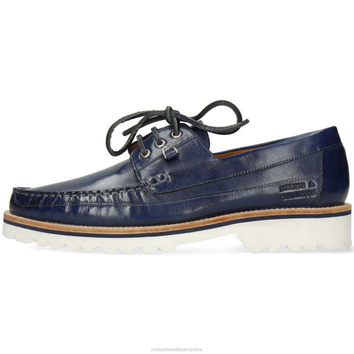 polvo 6 hombres Melvin & Hamilton azul JRT4708 zapatos del barco