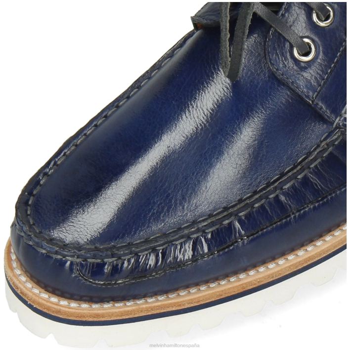 polvo 6 hombres Melvin & Hamilton azul JRT4708 zapatos del barco