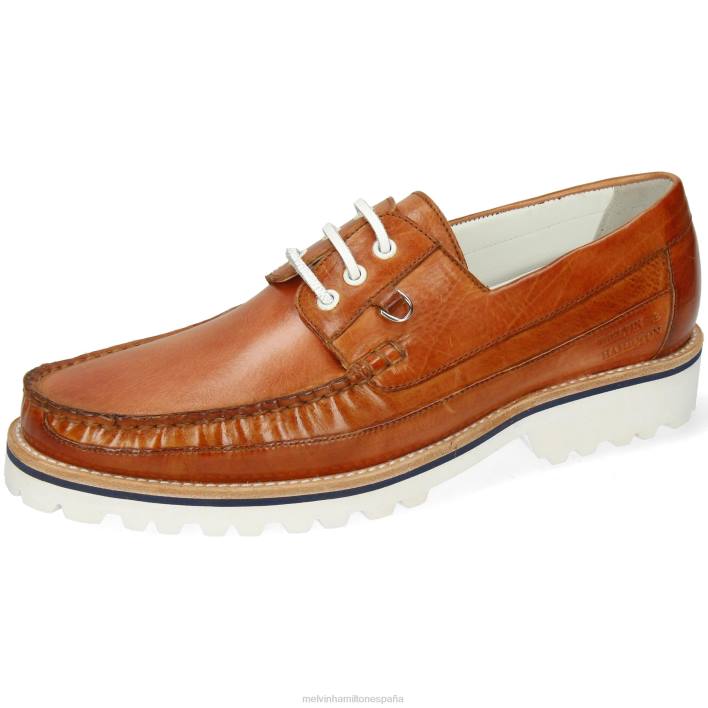 polvo 6 hombres Melvin & Hamilton marrón claro JRT4714 zapatos del barco